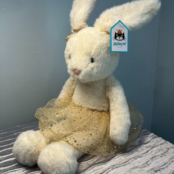 RARE Jellycat Large Glistening Belle Bunny BNWT - Picture 4 of 6